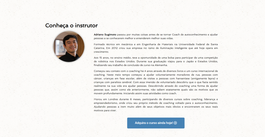 Carreira do instrutor